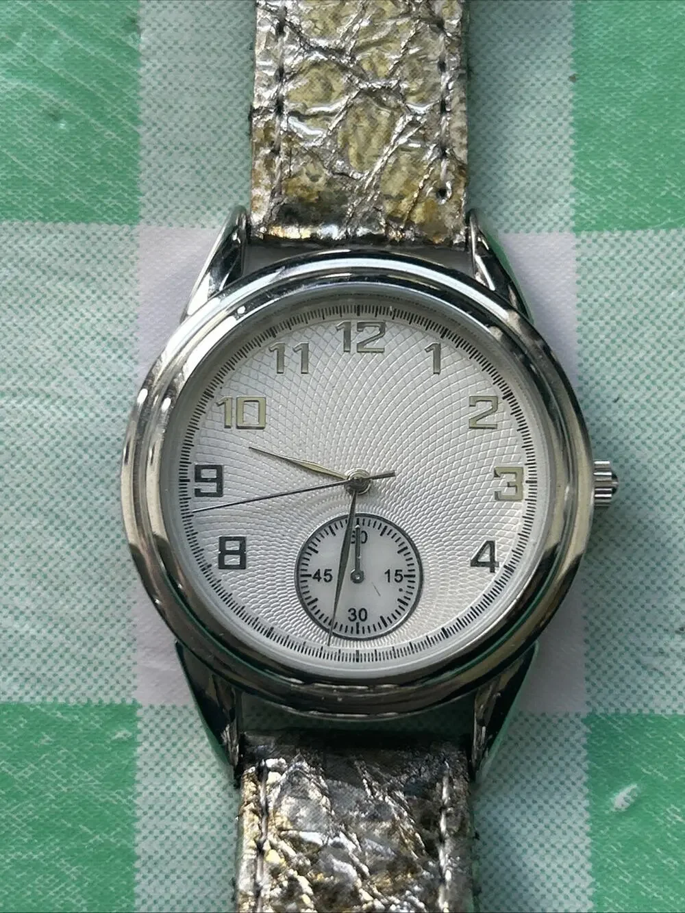 Silver Tone Case And Band Women’s Quartz Watch